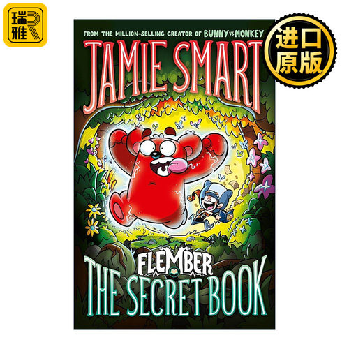 英文原版 Flember The Secret Book 弗莱姆伯1 博贾机器熊 Jamie Smart儿童插画章节故事书 英文版 进口英语原版书籍
