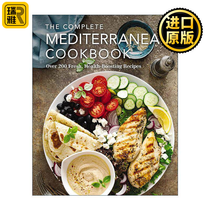 英文原版 Complete Mediterranean Cookbook 地中海饮食食谱全集 精装 海岸厨房餐厅 英文版 进口英语原版书籍