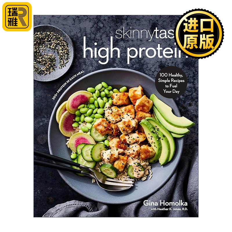 英文原版 Skinnytaste High Protein 高蛋白质的简单健康日常食谱 烹饪指南 纽约时报畅销书作者Gina Homolk 精装进口英语原版书籍