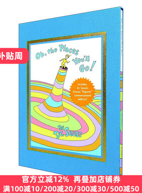 Oh the Places Youll Go Deluxe Edition Dr Seuss 英文原版