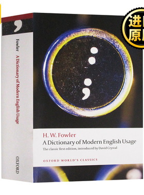 正版 A Dictionary of Modern English Usage 现代英语用法词典