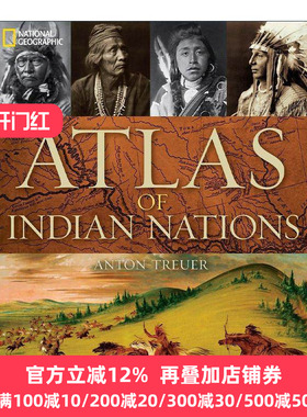 英文原版 Atlas of Indian Nations 印第安民族地图集 原住民历史与文化指南 美国国家地理 精装 英文版 进口英语原版书籍