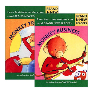 Brand New Readers Monkey猴子系列2册 儿童绘本 Candlewick分级读物