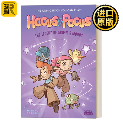 英文原版 Hocus and Pocus The Legend of Grimm's Woods Comic Quests 01 漫画任务系列1 霍克斯与波克斯 格林森林的传说 英文版