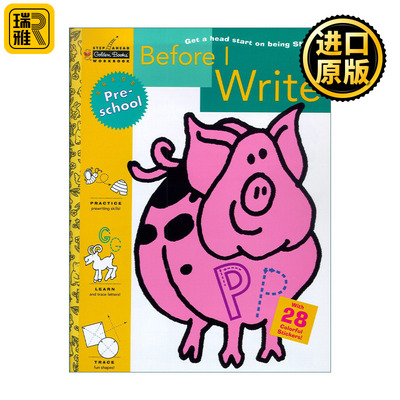 英文原版 Before I Write Preschool Step Ahead