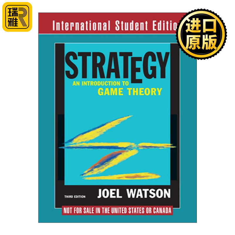 英文原版 Strategy 策略 博弈论导论 第三版 加州大学经济学教授Joel Watson 英文版 进口英语原版书籍