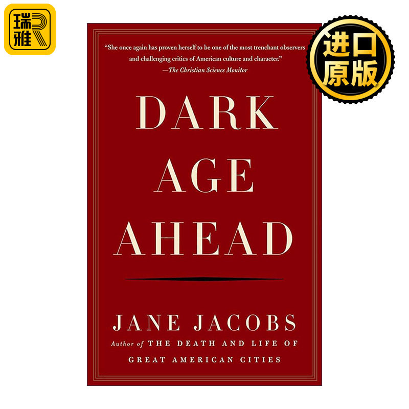英文原版 Dark Age Ahead 集体失忆的黑暗年代 美国大城市的死与生作者简·雅各布斯 英文版 进口英语原版书籍