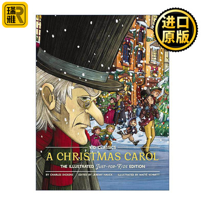 英文原版 Christmas Carol 圣诞颂歌 儿童经典系列 精装彩色插图版 英文版 进口英语原版书籍
