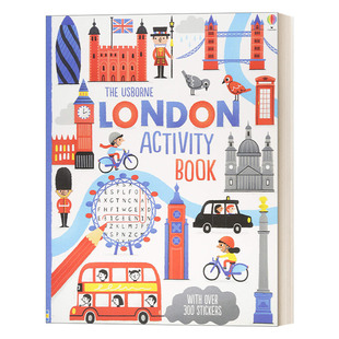 英文原版 London Activity Book 伦敦活动手册 Usborne贴纸书 尤斯伯恩图书迷宫书早教书 绘本 英文版 Bowman 进口英语原版书籍