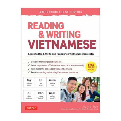 英文原版 Reading and Writing Vietnamese 越南语读写自学练习册 初学者指南 含在线音频 Tuttle 英文版 进口英语原版书籍