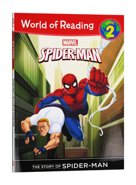 漫威复仇者联盟蜘蛛侠 The Story of the Amazing Spider Man 英文原版 阅读世界分级读物第2级漫威系列 Thomas Marci进口英语书籍