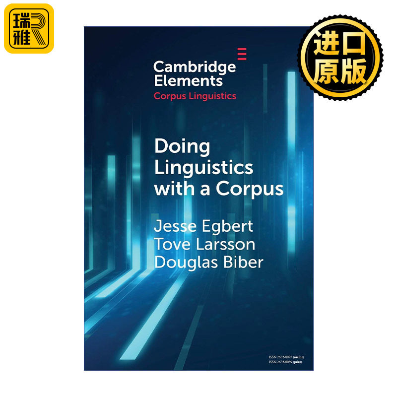 英文原版 Doing Linguistics with a Corpus 用语料库进行语言学研究 语料库方法指导 剑桥语料库语言学系列