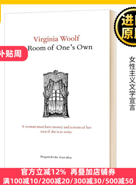 一间自己的房间 英文原版小说 A Room of One's Own 一间只属于自己的房间 弗吉尼亚伍尔夫 Virginia Woolf 进口英语书籍