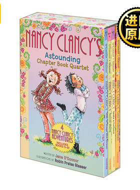 英文原版 Fancy Nancy Clancy's Astounding Chapter Book Quartet 漂亮的南希4册 初级章节桥梁书 英文版 进口英语原版书籍