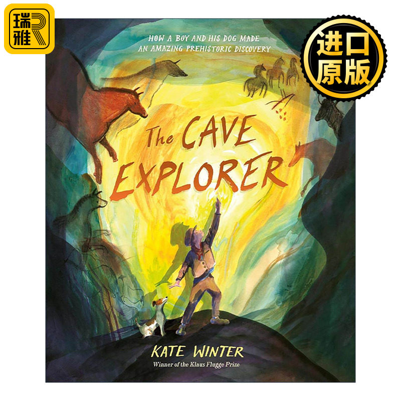 英文原版 The Cave Explorer 洞穴探险人 Kate Winter 精装儿童探险艺术绘本 英文版 进口英语原版书籍