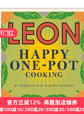 英文原版 Happy Leons Leon Happy One-Pot Cooking 莱昂的快乐一锅煮 100多道方便简易烹饪食谱精装 英文版 进口英语原版书籍