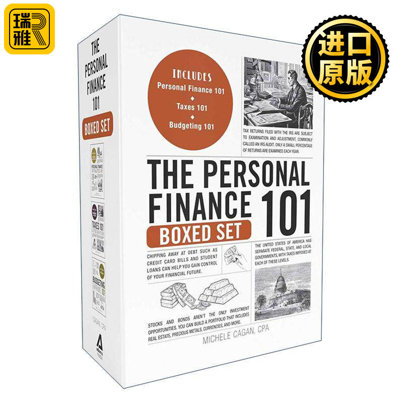 英文原版 The Personal Finance 101 Boxed Set 个人理财系列3册盒装 含个人理财 预算 税 精装 英文版 进口英语原版书籍
