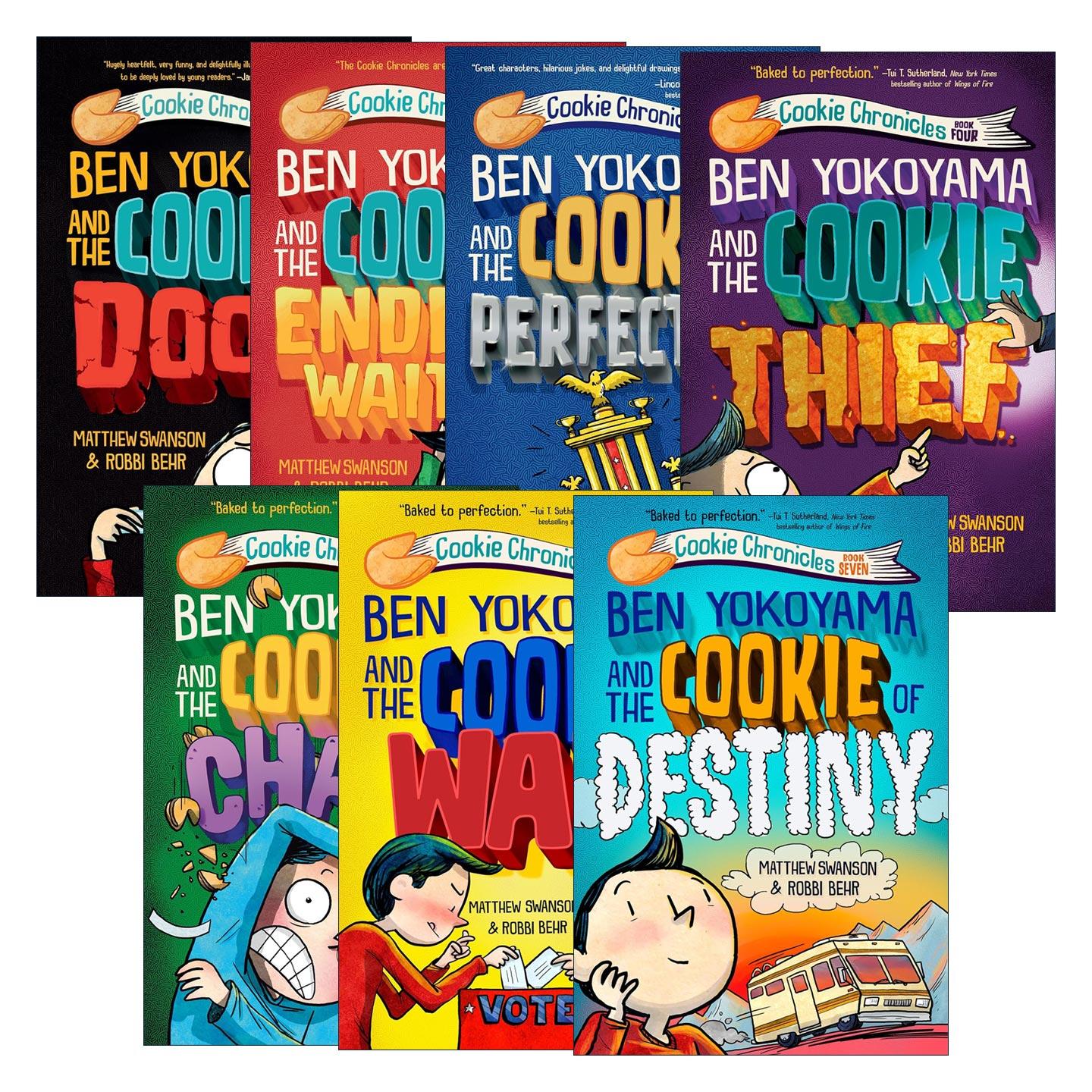 英文原版 Cookie Chronicles饼干编年史精装系列7册 儿童搞笑校园小说 Matthew Swanson 精装 英文版 进口英语原版书籍