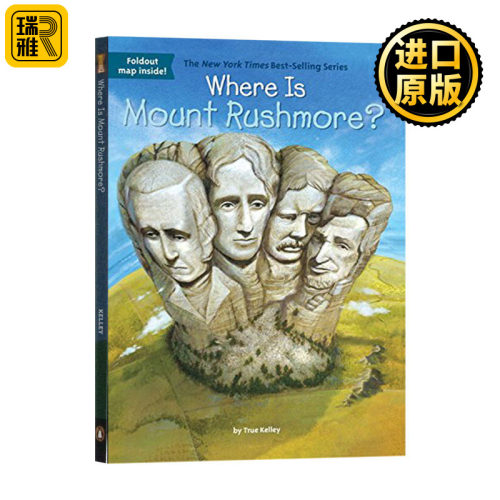 拉什莫尔山在哪里 Where Is Mount Rushmore 英文原版 Nico Medina 总统山在哪里 进口英语书籍WhoWas/WhatWas/WhereIs/whois系列