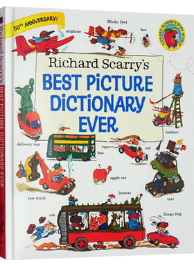 儿童图解词典字典 英文原版 Richard Scarry's Best Picture Dictionary Ever 斯凯瑞系列 金色童书 儿童英语启蒙单词认知书籍辞典