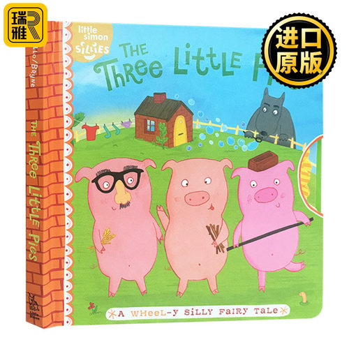 三只小猪 The Three Little Pigs 机关操作纸板书 经典童话故事书 儿童英语启蒙早教认知 进口原版书籍