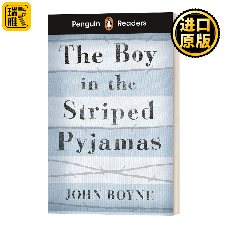 企鹅兰登小说分级读物四级 穿条纹衣服睡衣的男孩 英文原版 Penguin Readers Level 4 The Boy in Striped Pyjamas 进口英语书籍