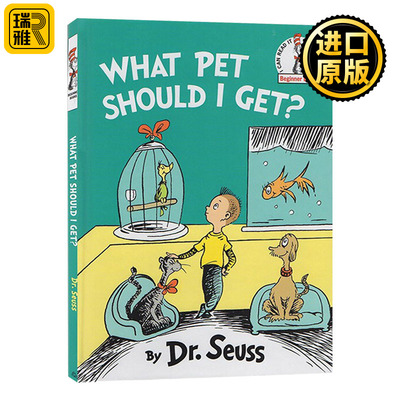 精装What Pet Should I Get Dr Seuss 英文原版进口书籍儿童绘本