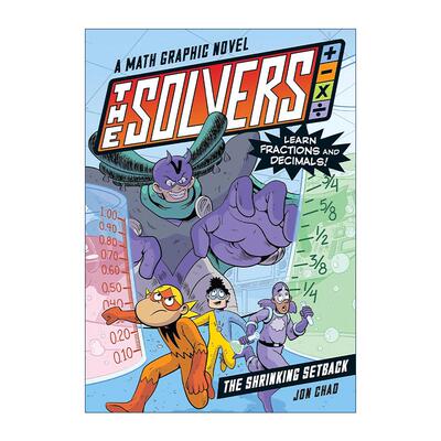 英文原版 The Shrinking Setback 数学漫画小说卷一 学习分数和小数 2024杰出文学作品奖长名单 英文版 进口英语原版书籍