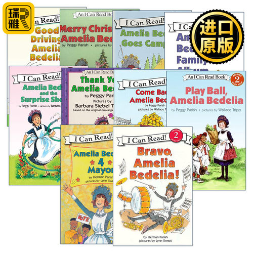 I Can Read Level 2 Amelia Bedelia 阿米莉亚 糊涂女佣第二阶段10册