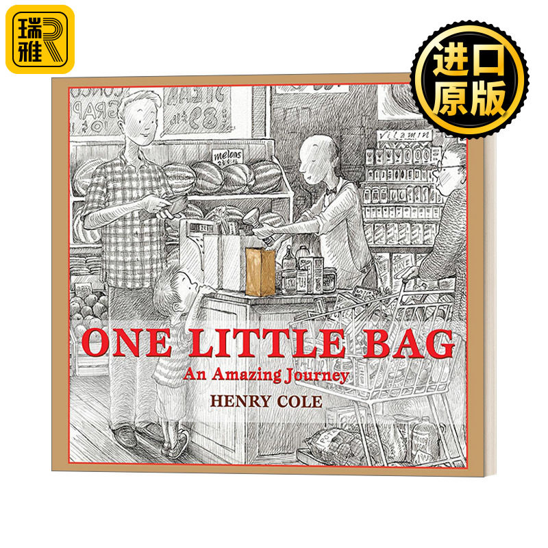 One Little Bag 一个小袋子的奇妙旅程 36岁精装艺术绘本 英文原版