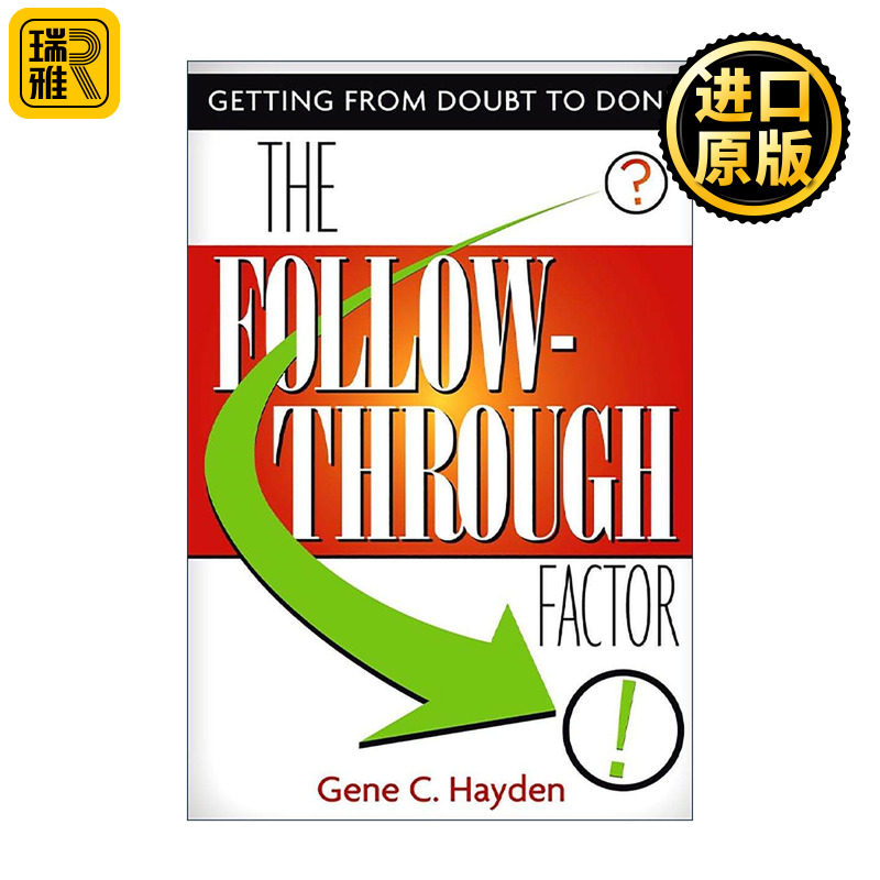 英文原版 The Follow-Through Factor 执行力是训练出来的 砍掉拖延恶习 实现自我突破 财富自由 吉恩?海登 进口英语原版书籍