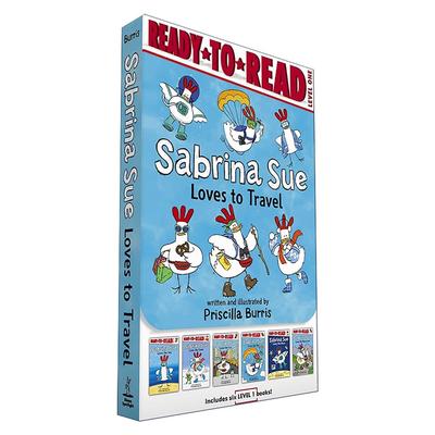 英文原版 Sabrina Sue Loves to Travel Ready-to-Read Level 1 Box Set 爱旅游的小鸡6册盒装 准备读分级读物1级进口英语原版书籍