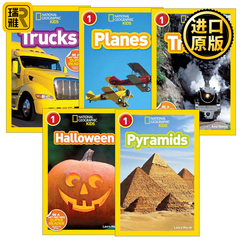 英文原版 National Geographic Kids Readers L1 Halloween 国家地理儿童分级读物第1级 5册 英文版 进口英语原版书籍