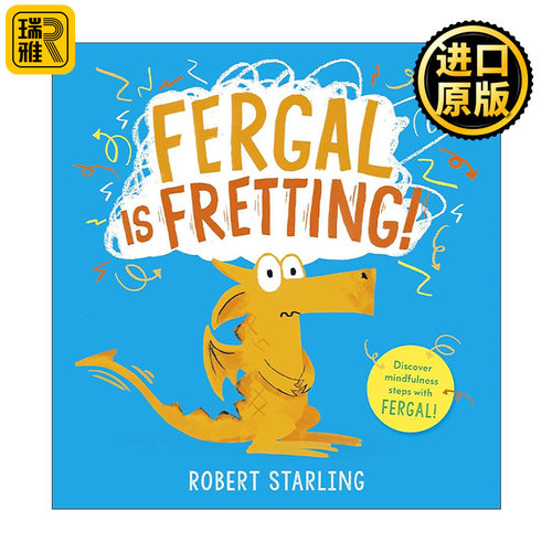 英文原版 Fergal is Fretting 小恐龙费加尔的焦虑 儿童情绪管理绘本 英文版 进口英语原版书籍