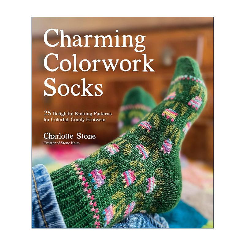 英文原版 Charming Colorwork Socks 英文版 进口英语原版书籍