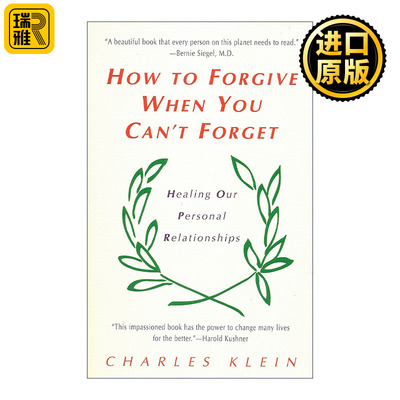 How to Forgive When You Can't Forget 当你无法忘记时如何原谅 修复破碎关系 Charles Klein