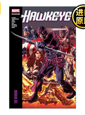 英文原版 Hawkeye Modern Era Epic Collection The Reunion 鹰眼现代史诗珍藏集 重聚 漫威漫画 Jim McCann 进口英语原版书籍