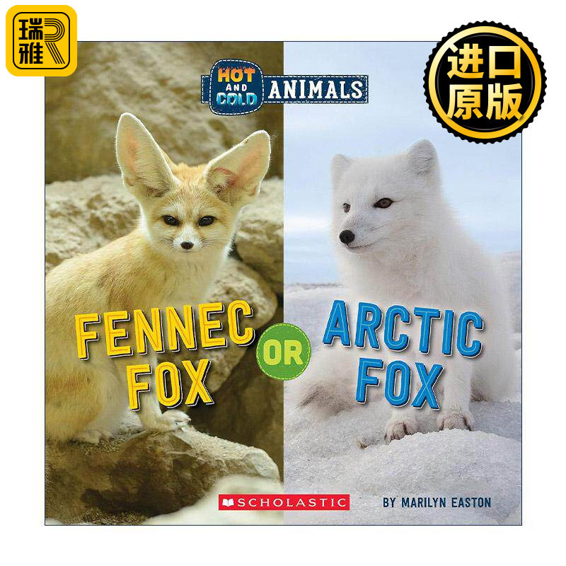 英文原版 Fennec Fox or Arctic Fox 耳廓狐或北极狐 冷热动物系列 英文版 进口英语原版书籍图片