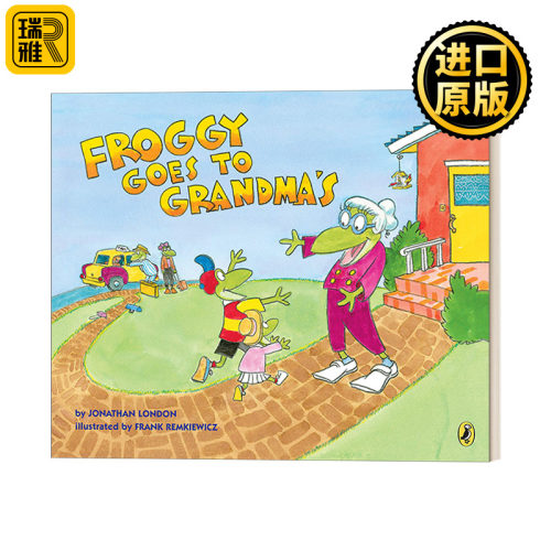 Froggy Goes to Grandma's 青蛙小吉去奶奶家 吴敏兰推荐 幼儿心灵成长绘本 儿童家庭教养教育 图画故事书 Jonathan