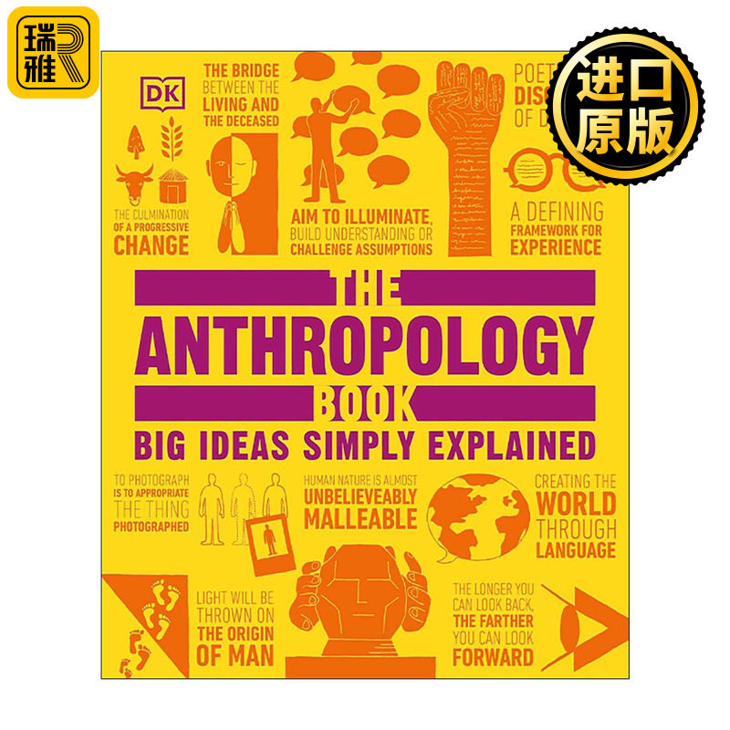 英文原版 The Anthropology Book DK思想百科丛书 人类学 Big Ideas系列 科普百科读物精装 英文版 进口英语原版书籍
