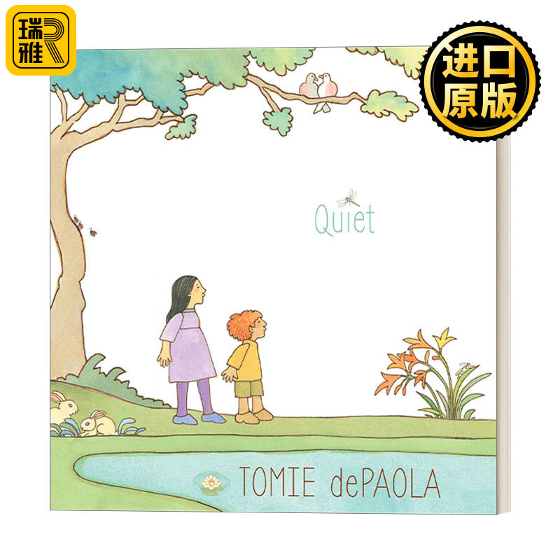 Quiet 宁静 英文原版 精装绘本 凯迪克、纽伯瑞奖作家作品 美国绘本大师汤米·狄波拉 英文版 进口英语原版书籍