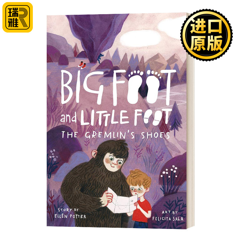 英文原版 Big Foot and Little Foot #5 大脚与小脚5 Gremlin'S Shoes插画 英文版 Felicita Sala 进口英语原版书籍