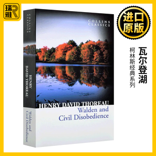 系列 英文原版 Disobedience 瓦尔登湖 Collins 全英文版 and 蓝思1340L Walden 进口英语书籍 Civil Classics 柯林斯经典