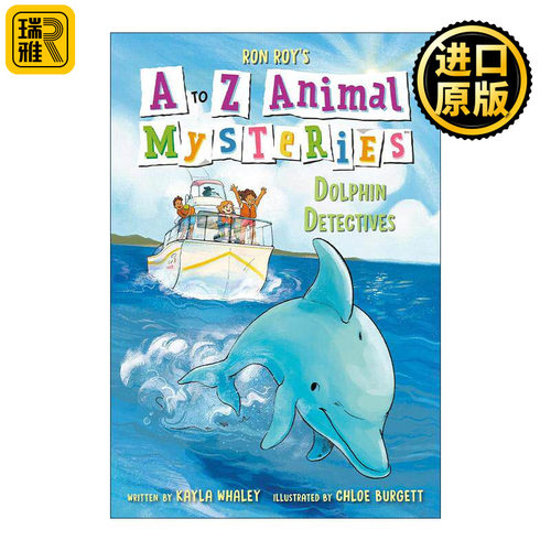 英文原版 A to Z Animal Mysteries #4 Dolphin Detectives 动物神秘案件系列4 海豚侦探 Ron Roy 英文版 进口英语原版书籍