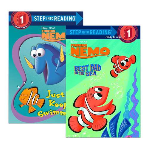 英文原版 Step into Reading Disney/Pixar Finding Nemo系列2册 迪士尼 皮克斯 海底总动员 同名电影改编 英文版 进口原版书籍