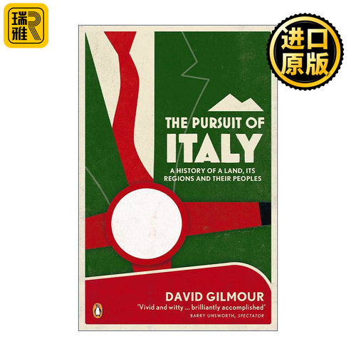 英文原版 The Pursuit of Italy 意大利的追求 土地 地区与民族的历史 David Gilmour 英文版 进口英语原版书籍