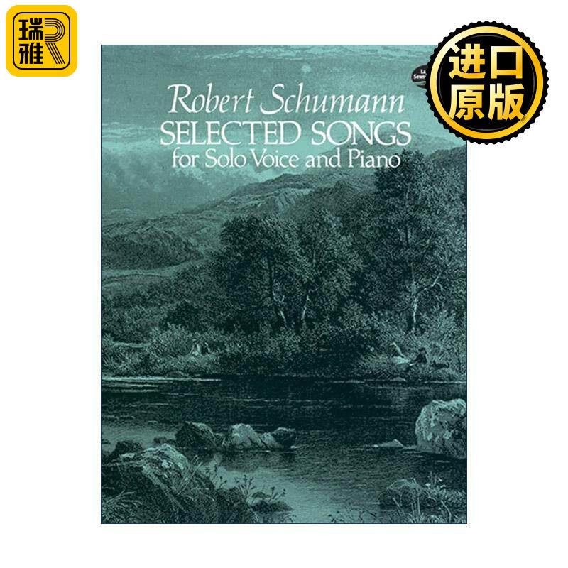 英文原版 Selected Songs for Solo Voice and Piano 独唱与钢琴音乐歌曲选集 罗伯特·舒曼 英文版 进口英语原版书籍