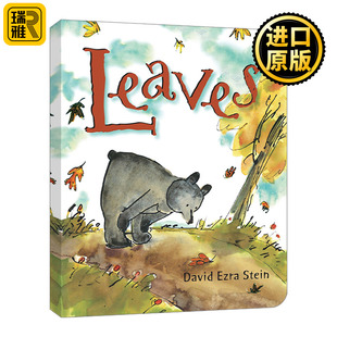 叶子 凯迪克奖得主David Leaves 儿童自然绘本 纸板书 Ezra Stein