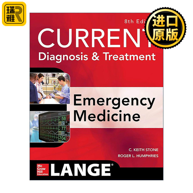 英文原版 Current Diagnosis & Treatment Emergency Medicine 现代急诊医学诊断和治疗 第8版 英文版 进口英语原版书籍