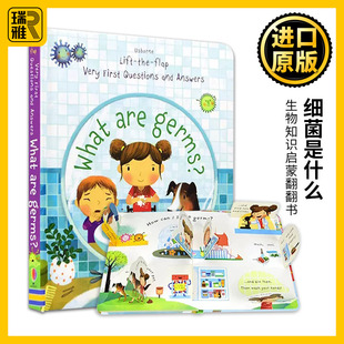 Answers 细菌是什么 Questions Usborne问与答系列 What 尤斯伯恩 Very Germs你问我答科普翻翻书 英文原版 英语书籍 First are and